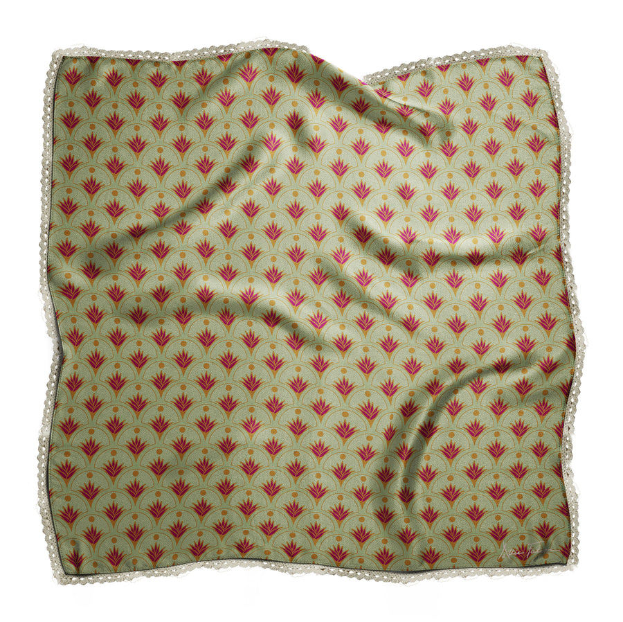 Mint Agave Crochet Scarf