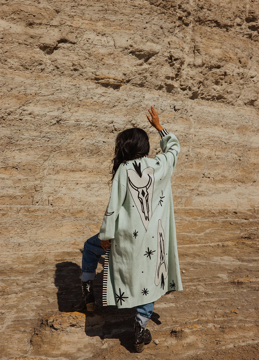 Hearts On Fire Maxi Cardigan