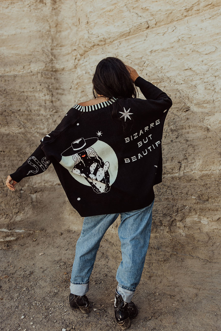 Bizarre but Beautiful Oversized Cardigan