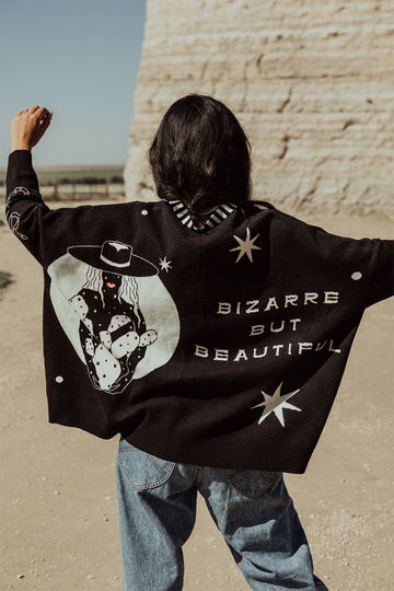 Bizarre but Beautiful Oversized Cardigan