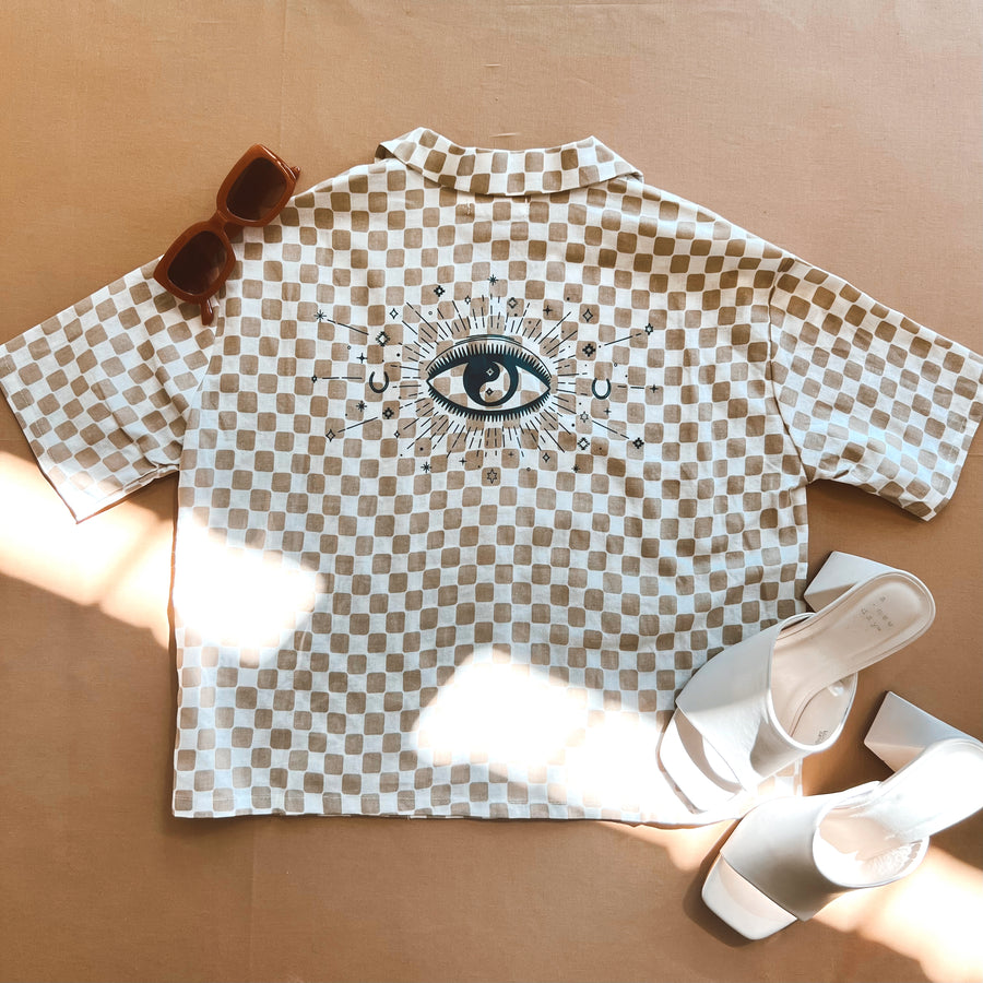 Whimsy & Wander Checkered Crop